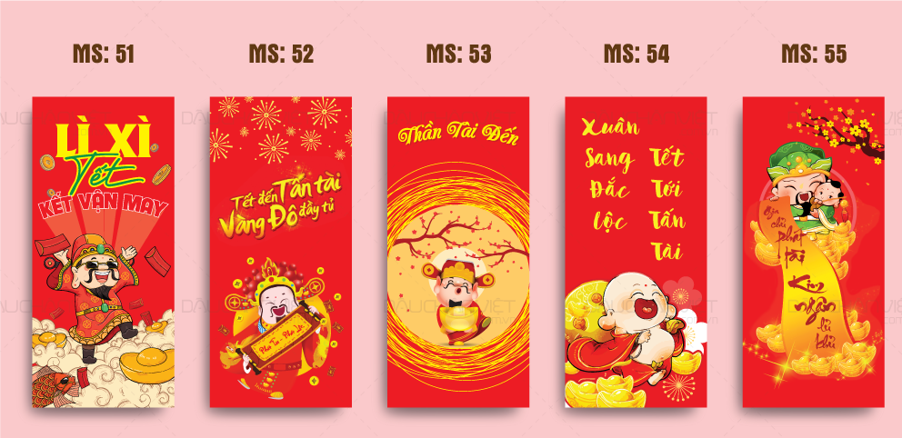 In bao lì xì giá rẻ tại Hà Nội